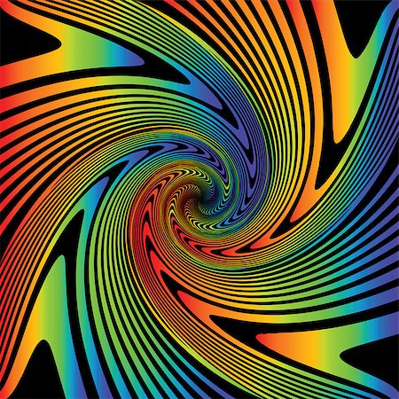 deform - Design multicolor whirl movement illusion background. Abstract warped backdrop. Vector-art illustration Stock Photo - Budget Royalty-Free & Subscription, Code: 400-07513015