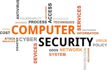 A word cloud of computer security related items Stock Photo - Budget Royalty-Free & Subscription, Code: 400-07513712