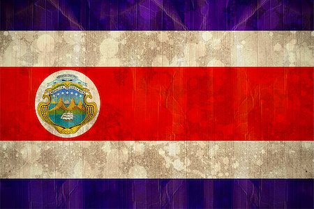 Digitally generated costa rica flag in grunge effect Stock Photo - Budget Royalty-Free & Subscription, Code: 400-07527287