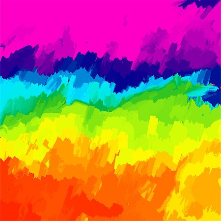 paint brush line art - Oil Painted Canvas Background with vivid colors Stock Photo - Budget Royalty-Free & Subscription, Code: 400-07545137