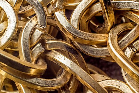 Golden rings pile pattern background Stock Photo - Budget Royalty-Free & Subscription, Code: 400-07545348