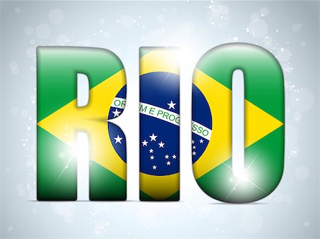 simsearch:400-07544917,k - Vector - Brasil 2014 Letters with Brazilian Flag Stock Photo - Budget Royalty-Free & Subscription, Code: 400-07546645