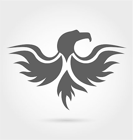 simsearch:400-04083265,k - Illustration abstract label of eagle silhouette - vector Stock Photo - Budget Royalty-Free & Subscription, Code: 400-07556017