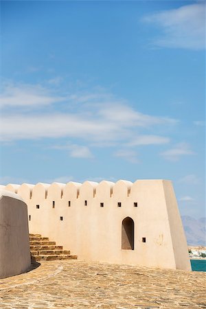 sur - Details image a wall at the lighthouse in Sur, Oman Stock Photo - Budget Royalty-Free & Subscription, Code: 400-07557668