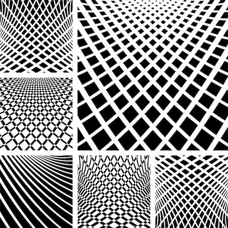 simsearch:400-04911879,k - Optical illusion backgrounds set. Vector art. Stock Photo - Budget Royalty-Free & Subscription, Code: 400-07558289