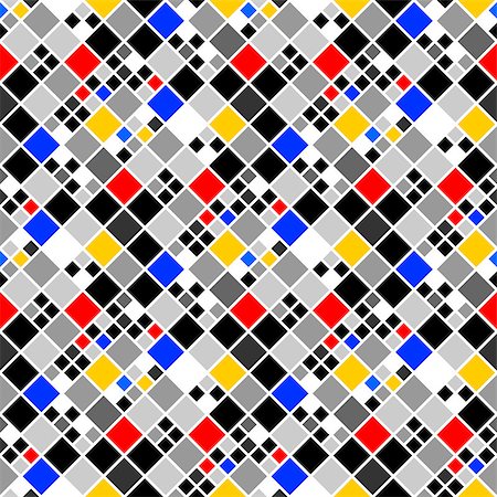 quadrangle - Design seamless colorful mosaic pattern. Abstract diamond geometric background. Vector art Stock Photo - Budget Royalty-Free & Subscription, Code: 400-07551578