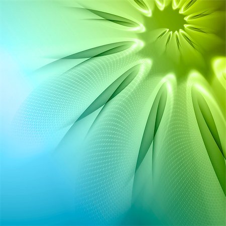 round flower designs - Green abstract background with  light lines  and shadows. Stock Photo - Budget Royalty-Free & Subscription, Code: 400-07552279