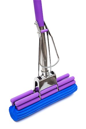 simsearch:400-08693600,k - modern mop for washing floors on a white background Stock Photo - Budget Royalty-Free & Subscription, Code: 400-07569056