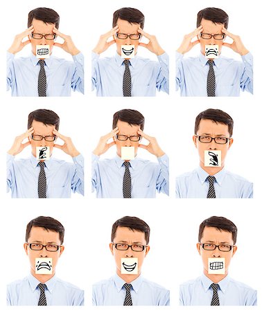simsearch:400-04902701,k - business man show different negative facial expression Stock Photo - Budget Royalty-Free & Subscription, Code: 400-07569851