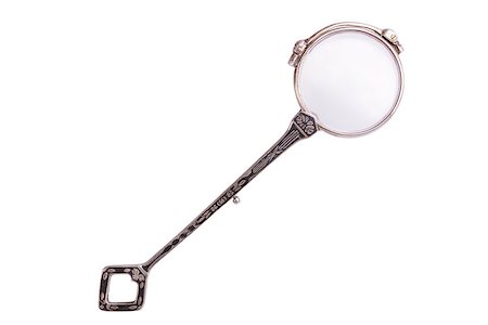 round objects - Folded rarity vintage lorgnette isolated on white background Photographie de stock - Aubaine LD & Abonnement, Code: 400-07578947