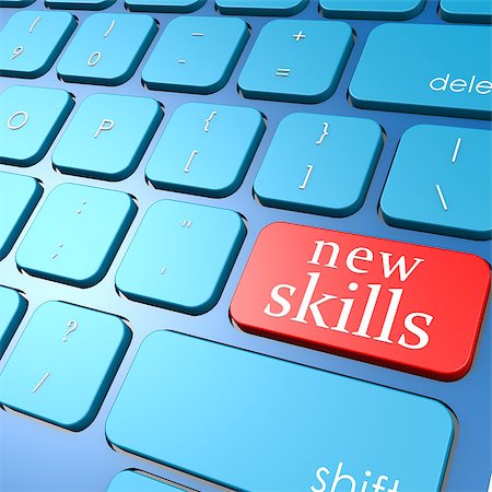 simsearch:400-06744483,k - New skills keyboard Stock Photo - Budget Royalty-Free & Subscription, Code: 400-07572765