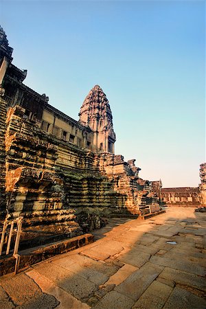 Part of the Cambodian Ankgor temple ruins. Cambodia Stock Photo - Budget Royalty-Free & Subscription, Code: 400-07573338