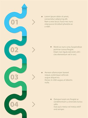 simsearch:400-07501242,k - Simplistic infographic design with 4 options and light background Stock Photo - Budget Royalty-Free & Subscription, Code: 400-07573545