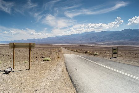 solitary road across death valley national park Stock Photo - Budget Royalty-Free & Subscription, Code: 400-07580754