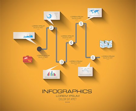 people connected globe - Modern Infographic template with Flat UI style. Timeline virtual rapresentation to use for data ranking of product classification. Stock Photo - Budget Royalty-Free & Subscription, Code: 400-07615100