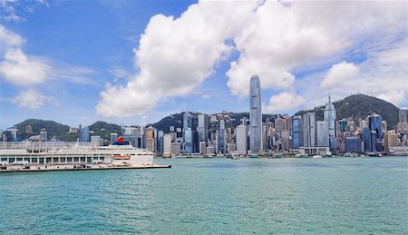 simsearch:400-07634376,k - Hong Kong harbour at day Foto de stock - Super Valor sin royalties y Suscripción, Código: 400-07615673