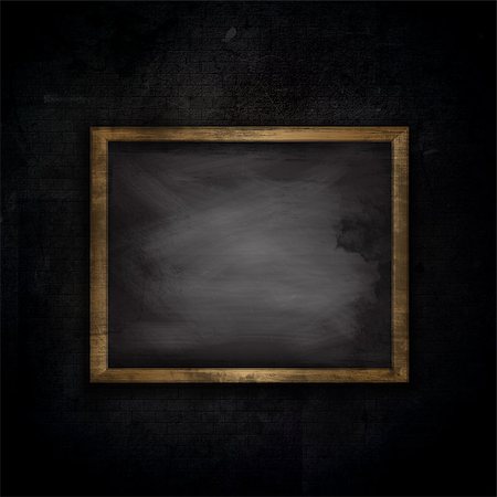 simsearch:400-06107660,k - Grunge style background with chalkboard on a brick wall Stock Photo - Budget Royalty-Free & Subscription, Code: 400-07615909