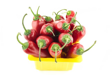 simsearch:628-02228100,k - red hot chili pepper on a white background Stock Photo - Budget Royalty-Free & Subscription, Code: 400-07613367