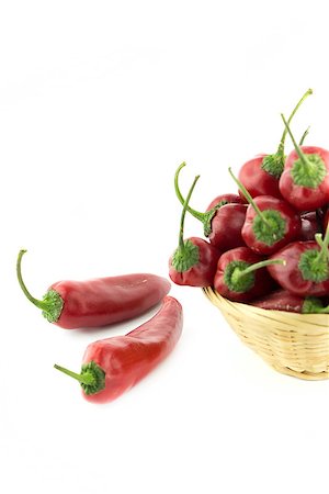 simsearch:628-02228100,k - red hot chili pepper on a white background Stock Photo - Budget Royalty-Free & Subscription, Code: 400-07613600