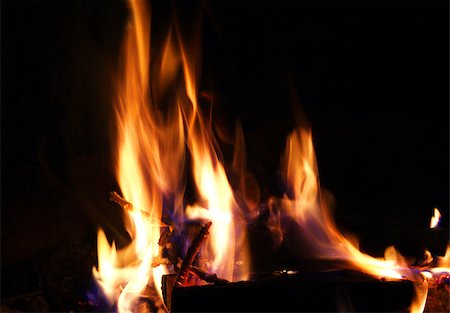 simsearch:614-03763965,k - Red coals and fire in the fireplace Stock Photo - Budget Royalty-Free & Subscription, Code: 400-07626013