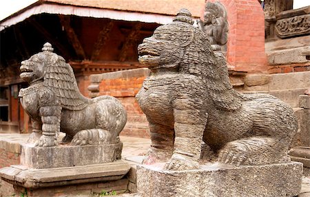 Durbar Square building - Hindu temples in the ancient city, valley of Kathmandu. Nepal Stock Photo - Budget Royalty-Free & Subscription, Code: 400-07629128