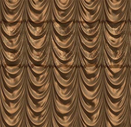 stage decorations for concerts - Curtain of brown color with abstract pattern background. Stock Photo - Budget Royalty-Free & Subscription, Code: 400-07634543