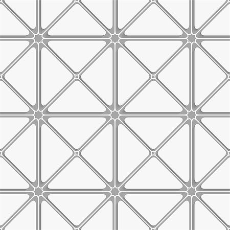 Abstract seamless background. White and gray triangular tile ornament. Stock Photo - Budget Royalty-Free & Subscription, Code: 400-07630834