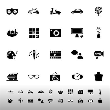 Favorite and like icons on white background, stock vector Stock Photo - Budget Royalty-Free & Subscription, Code: 400-07631759