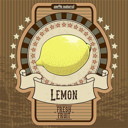 fruit label, this illustration can be used for your design Stock Photo - Budget Royalty-Free & Subscription, Code: 400-07633176