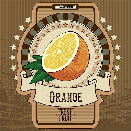fruit label, this illustration can be used for your design Stock Photo - Budget Royalty-Free & Subscription, Code: 400-07633197