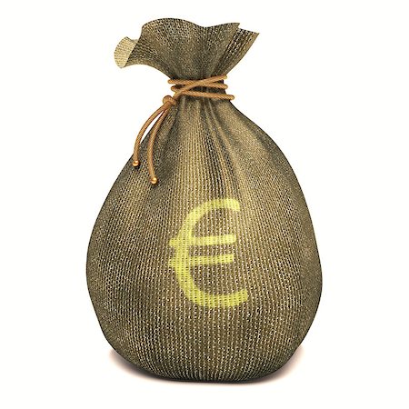 simsearch:400-07218287,k - Bag full of money with sign of Euro. Clipping path included. Stock Photo - Budget Royalty-Free & Subscription, Code: 400-07658158