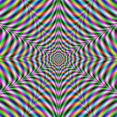 fractal - A digital abstract fractal image with an optically challenging psychedelic web design in blue, pink, red and green. Foto de stock - Super Valor sin royalties y Suscripción, Código: 400-07666715