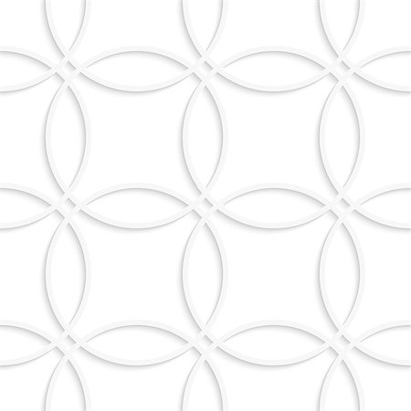 Abstract 3d seamless background. Simple geometrical pattern of intersecting circles with cut out of paper effect. Stock Photo - Budget Royalty-Free & Subscription, Code: 400-07660248