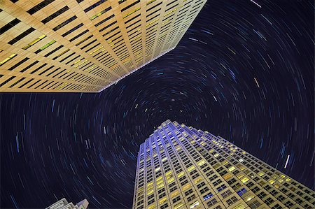 Miami downtown highrising with star trails Stock Photo - Budget Royalty-Free & Subscription, Code: 400-07661399
