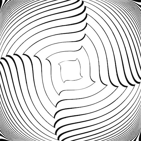 quadrangle - Design monochrome vortex movement illusion background. Abstract square torsion backdrop. Vector-art illustration Stock Photo - Budget Royalty-Free & Subscription, Code: 400-07676351