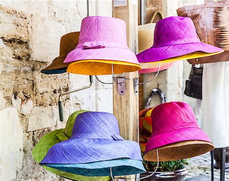 perseomedusa (artist) - France, Provence region. No logo on these tipical colored hats. Stock Photo - Budget Royalty-Free & Subscription, Code: 400-07680075