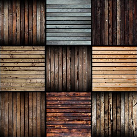 simsearch:400-06173901,k - collection of interesting abstract wood planks over dark background Foto de stock - Super Valor sin royalties y Suscripción, Código: 400-07717323