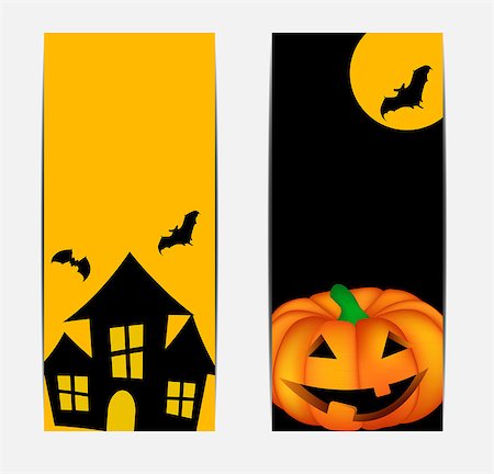 Halloween Background with Pumpkin Vector Illustration. EPS10 Stock Photo - Budget Royalty-Free & Subscription, Code: 400-07728373