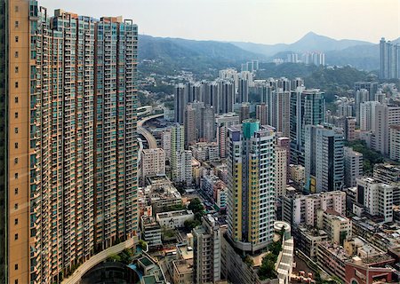 simsearch:400-04356946,k - HONG KONG, CHINA - MARCH 28: Residential building in Hong Kong, March 28, 2012. The city is one of the most populated areas in the world. Stock Photo - Budget Royalty-Free & Subscription, Code: 400-07745708