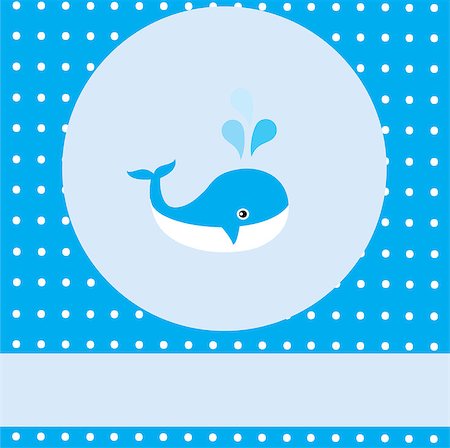 dreaming bubble cartoon - vector baby shower with a whale Stock Photo - Budget Royalty-Free & Subscription, Code: 400-07746203