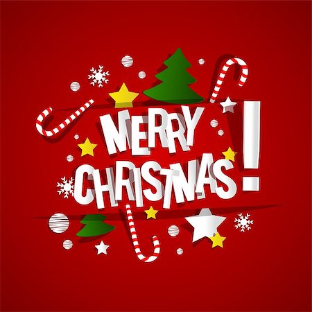simsearch:400-07222092,k - Merry Christmas Card vector illustration Stock Photo - Budget Royalty-Free & Subscription, Code: 400-07746328