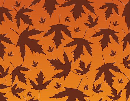simsearch:400-05256623,k - Autumn leaves vector illustration Photographie de stock - Aubaine LD & Abonnement, Code: 400-07754252