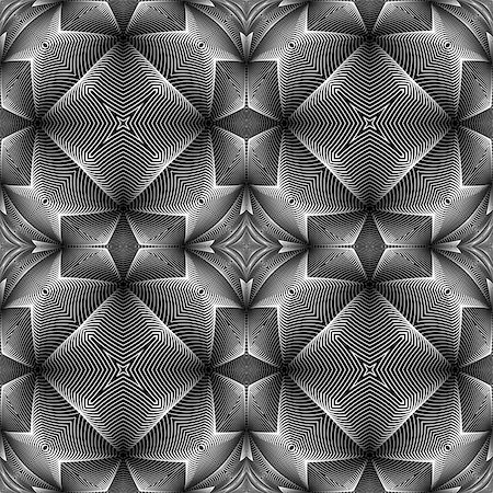 simsearch:400-07501108,k - Design seamless decorative trellised pattern. Abstract geometric monochrome background. Speckled texture. Vector art Stock Photo - Budget Royalty-Free & Subscription, Code: 400-07756324