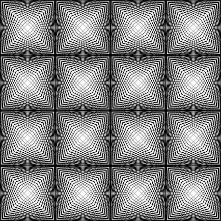 simsearch:400-07676334,k - Design seamless square trellised pattern. Abstract geometric monochrome background. Speckled texture. Vector art Foto de stock - Super Valor sin royalties y Suscripción, Código: 400-07756357