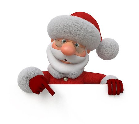 New Year's congratulation from Santa Claus. Stock Photo - Budget Royalty-Free & Subscription, Code: 400-07774752