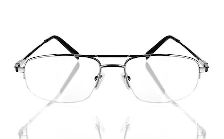 simsearch:400-07774329,k - Eyeglasses on White Stock Photo - Budget Royalty-Free & Subscription, Code: 400-07770184