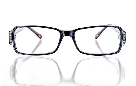 simsearch:400-07774329,k - Eyeglasses on White Stock Photo - Budget Royalty-Free & Subscription, Code: 400-07770185