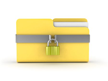 File top secret and lock (done in 3d) Stock Photo - Budget Royalty-Free & Subscription, Code: 400-07770274