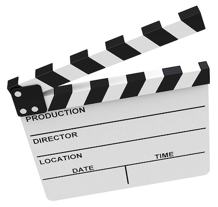 3d generated picture of a clapperboard Stock Photo - Budget Royalty-Free & Subscription, Code: 400-07794629