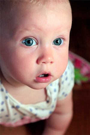 simsearch:400-07509444,k - Portrait of a beautiful little girl with a surprised face Stock Photo - Budget Royalty-Free & Subscription, Code: 400-07795123
